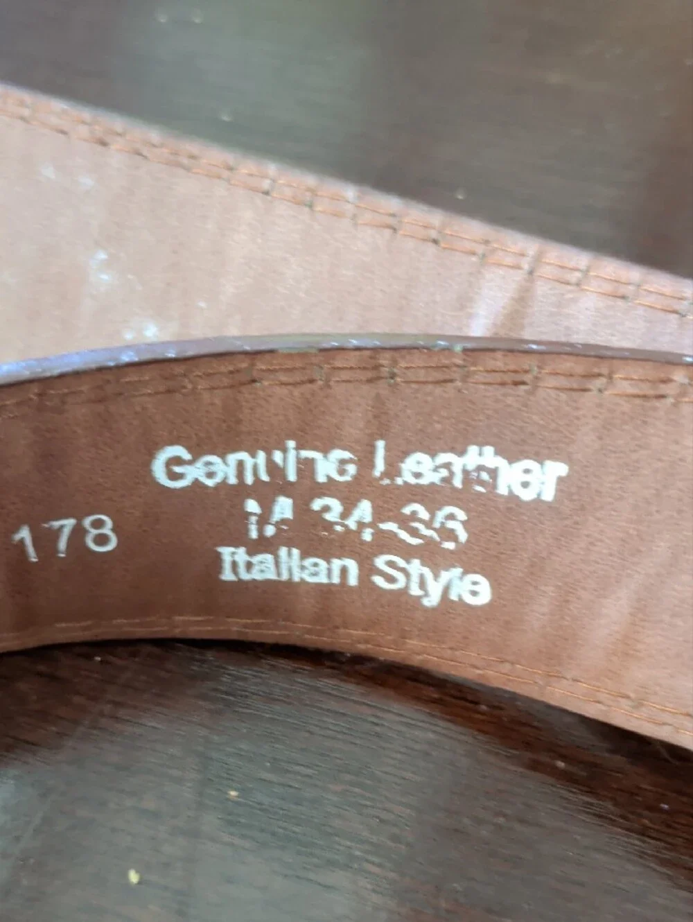 Athleta Brown Leather Belt with Silver 'G' Buckle